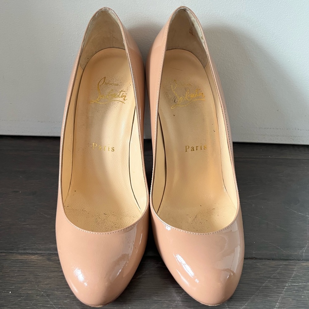Christian Louboutin Fififa 100 Nude Patent 5.5